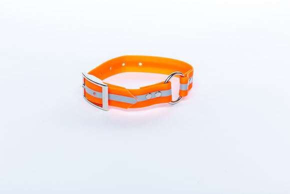 Upland Field Reflective Orange Dog Collar
