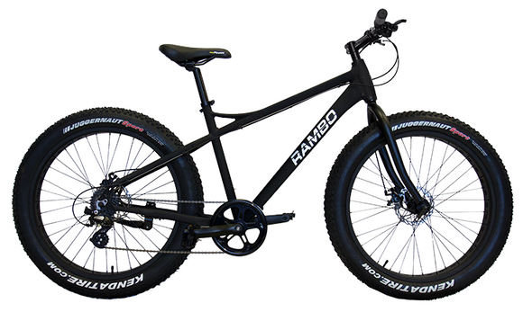 Rent our RAMBO Electric or Pedal Fat Tire Bike