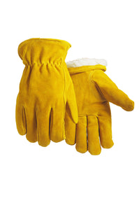 Hand Armor Cow Split Sherpa Lined Driver Gloves