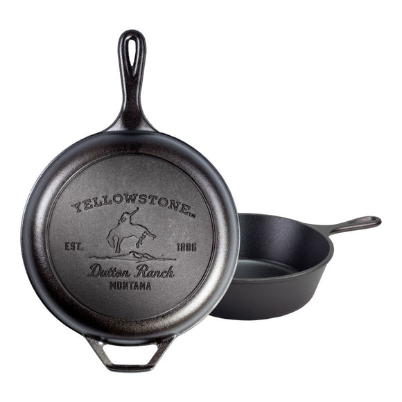 Lodge Yellowstone 10.5 Inch Square Seasoned Cast Iron Cowboy Grill Pan -  L8SGPYW