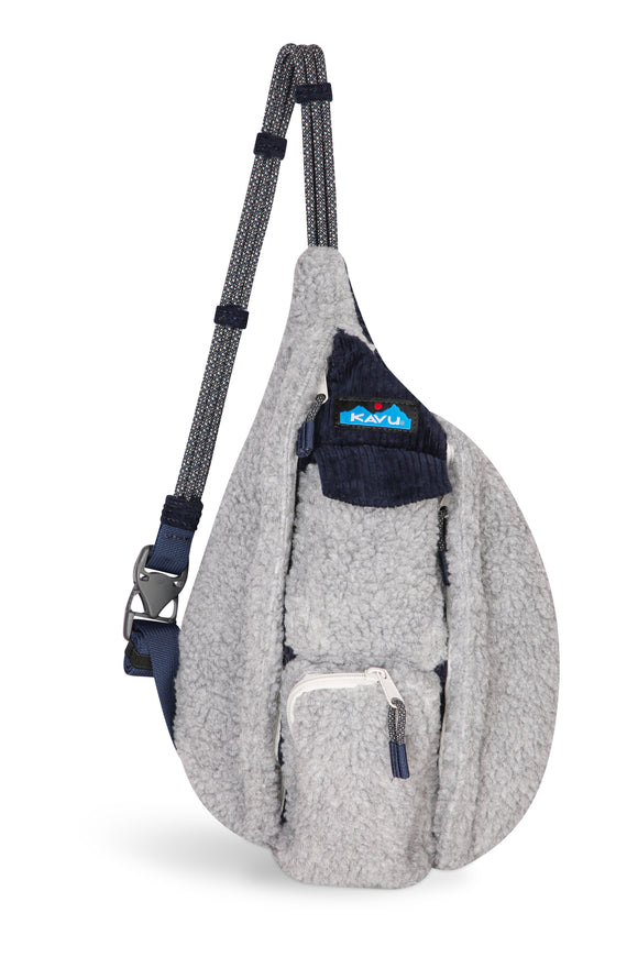 kavu mini rope bag crossbody shoulder cotton backpack KAVU Mini Rope Snug Boulder Blue