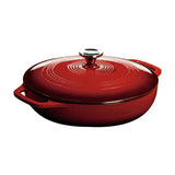 Lodge 3.6 Quart Red Enamled Covered Casserole